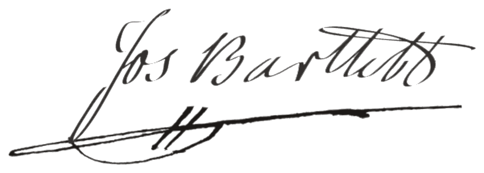 Jos Bartlett signature mark